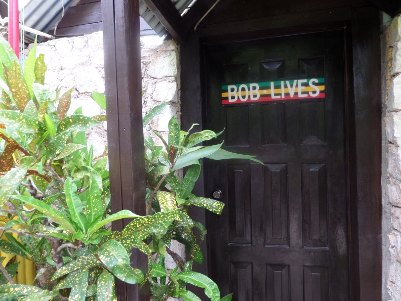 Entrance to Bob Marley's house in 9 Miles